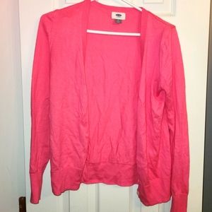 (S) *Host Pick* Old Navy long sleeved pink cardigan